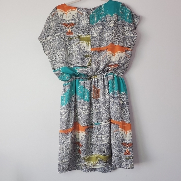 Luxology Dress Small Cinched Waist Paisley - Picture 8 of 14